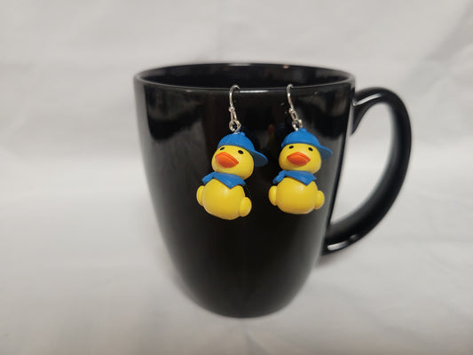 Earrings - Dressed up Duck