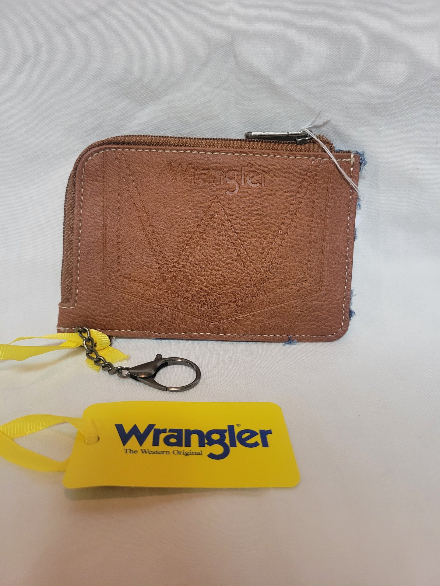 Estuche para tarjetas con cremallera en miniatura con estampado artístico del suroeste de Wrangler