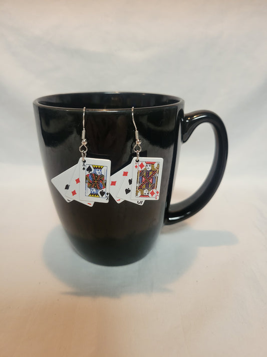 Earrings - Playing Cards