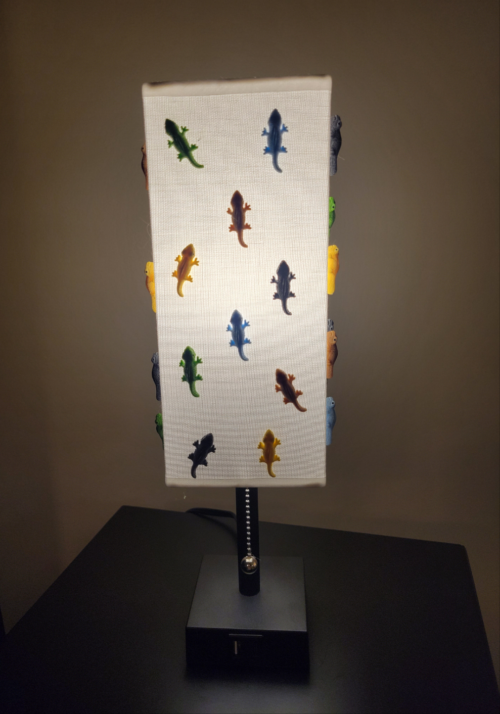 Custom Made Gecko Lamp