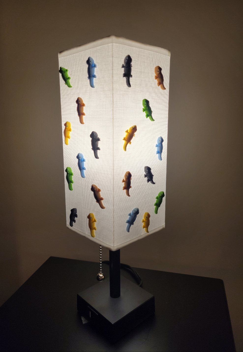 Custom Made Gecko Lamp