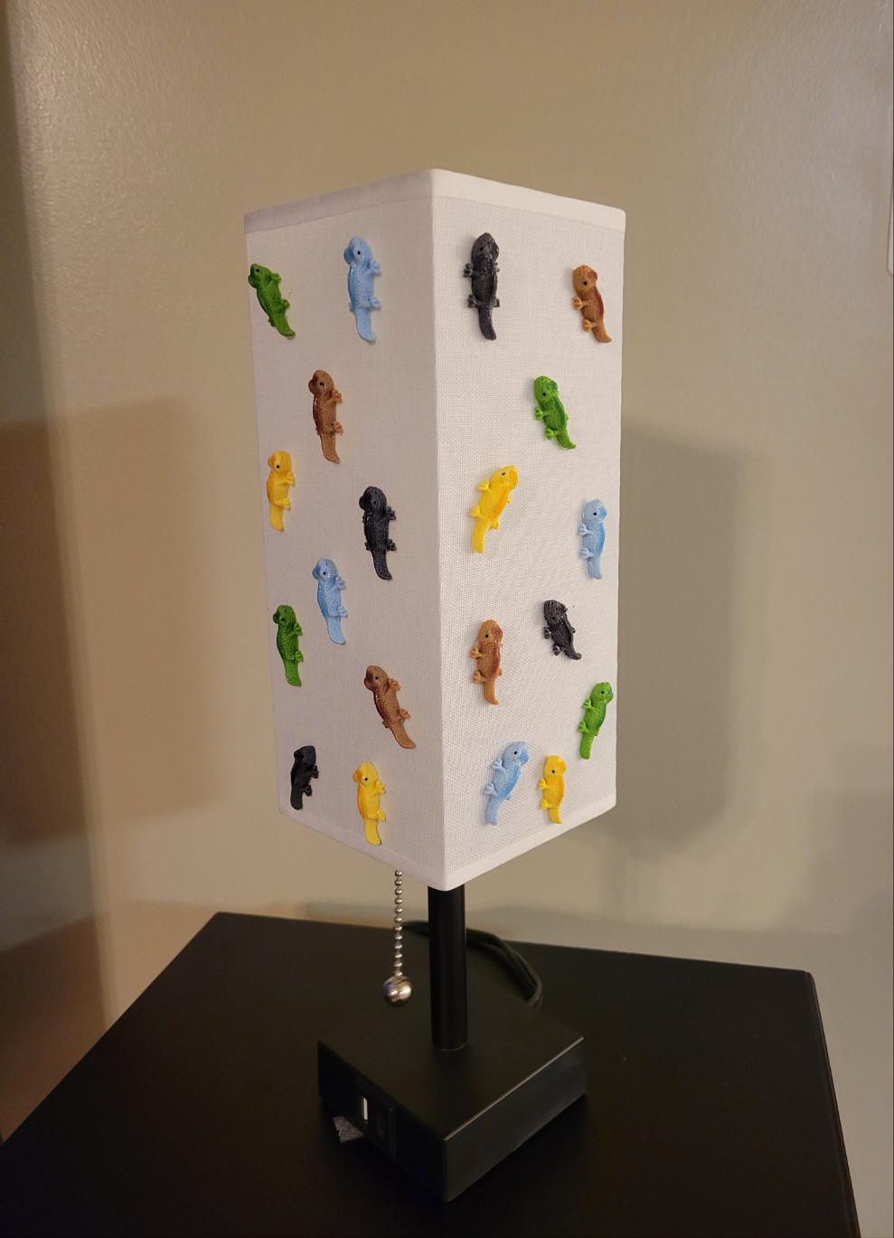 Custom Made Gecko Lamp